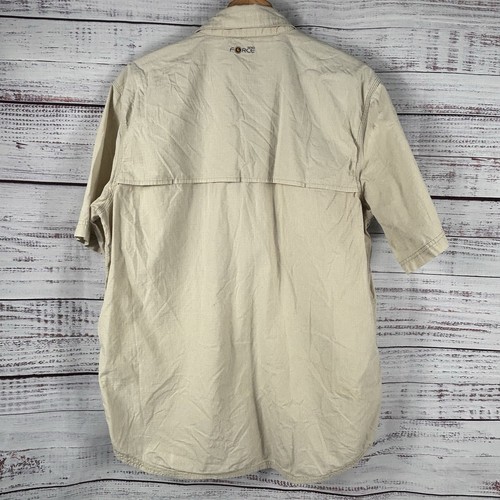 Carhartt Force Bassmaster Marshal Shimano Tan Men’s Large Relaxed Fit STAINS C53 - Picture 4 of 9