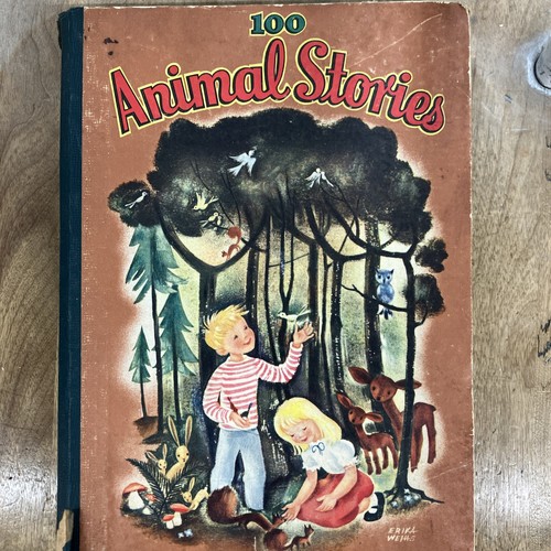 100 Animal Stories 1947 book By Virgina Cunningham book reader childrens - Imagen 1 de 8