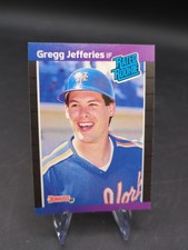 1989 Gregg Jefferies Rated Rookie Card Donruss #35 New York Mets . rookie card picture