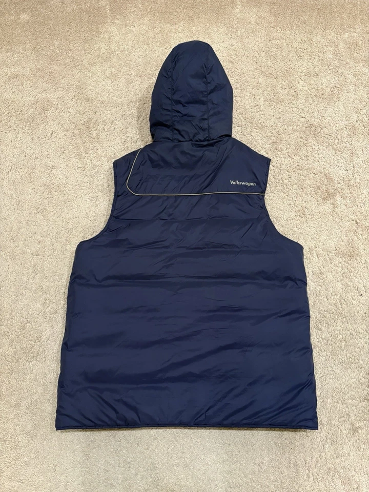 Chaleco acolchado reversible ColorBlock para hombre Volkswagen cremallera completa talla grande Foto 4 de 4