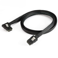 Mini SAS SFF-8087 to SFF-8087 Left Angle Internal Server High Speed Cable