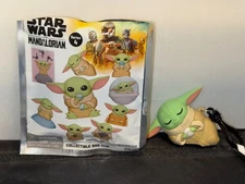 Monogram Star Wars The Mandalorian Grogu Sleeping 3D Foam Bag Clip Keychain