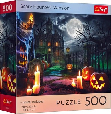 Trefl 500 Piece Puzzle - Halloween: Scary Haunted Mansion