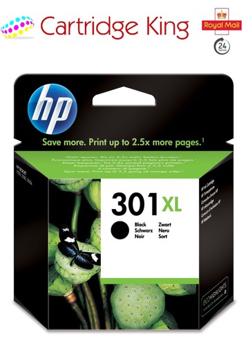 Original HP 301XL black ink cartridge for Deskjet 2549 All-in-One Printer CH563E - 第 1/6 張圖片