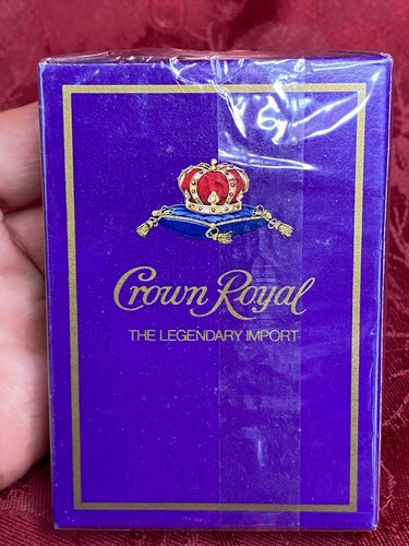 Crown Royal Playing Cards In Sealed Box & Purple Embroidered Bag - Picture 3 of 12