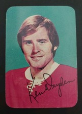 1976-77 Ken Dryden Topps Glossy Insert #5 Montreal Canadians HOF 
