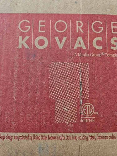 GEORGE KOVACS P470-248 Square 1 Light  Wall Sconce Square Shade-Honey Gold  - Picture 2 of 3