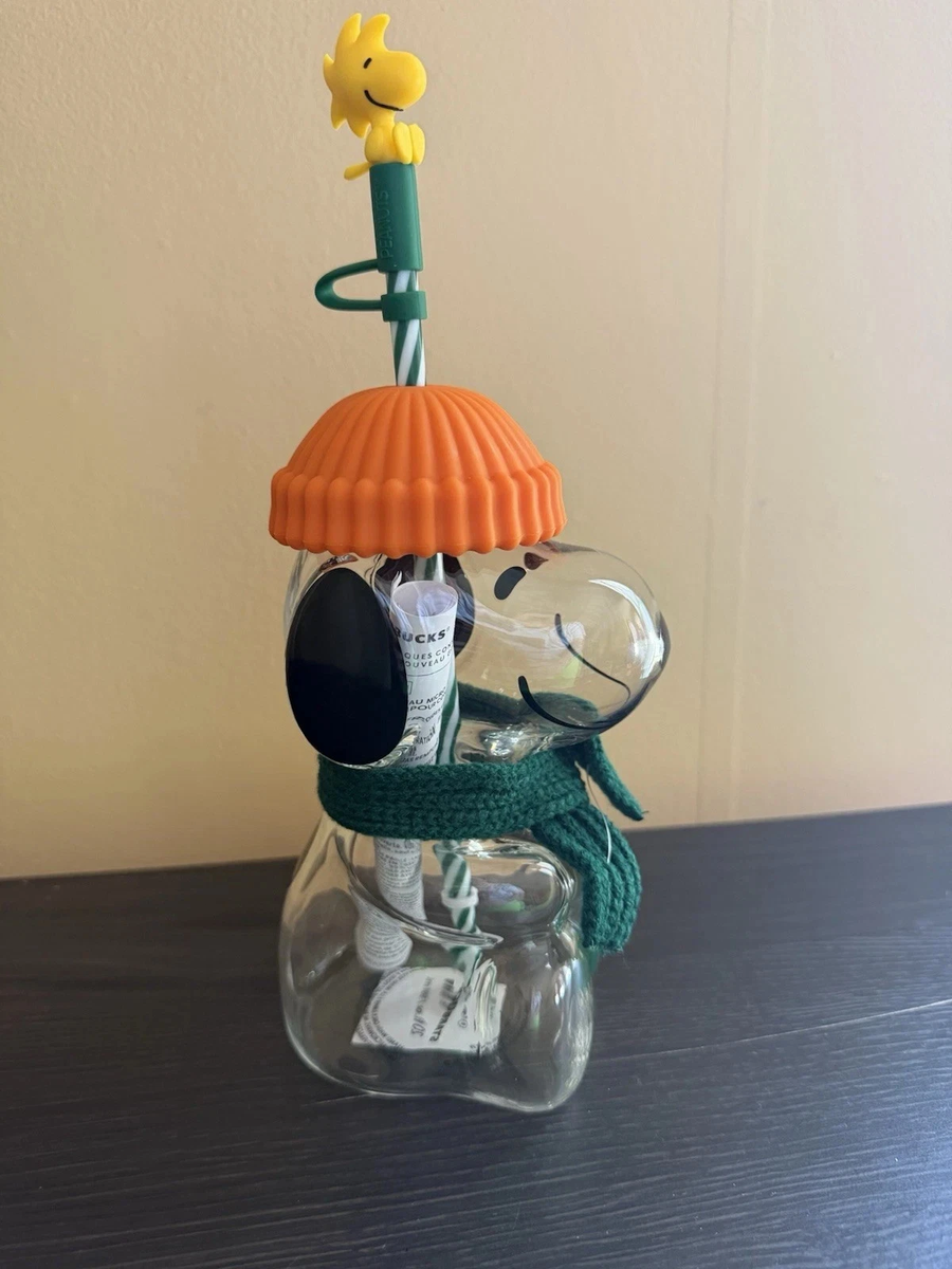 2026 Starbucks x Peanuts Snoopy Glass Cup Brand New 100% Authentic