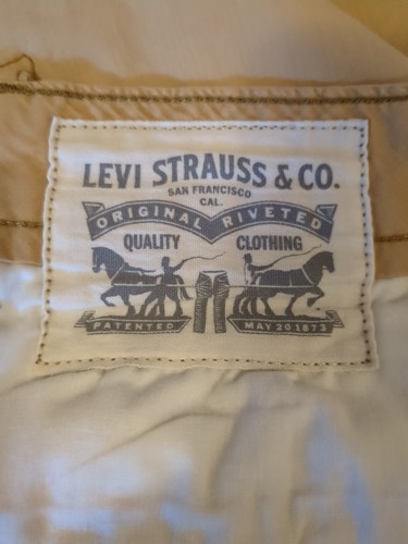 Levi's Cargo Shorts Mens 36 Khaki Tan Utility Surplus Baggy Loose Fit Hiking Y2K - Picture 2 of 10