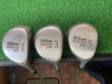 Wilson Golf Wood Set 1-3-5 Regular Steel Shafts.