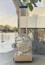 Kipling Sanaa METALLIC Rolling School backpac...