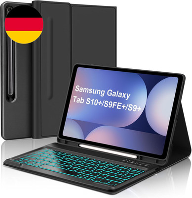 Tastatur Für Samsung Galaxy Tab S10+ 2024/S9 FE+/S9 plus 12.4''Mit Beleuchtung, H
