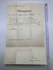 Führungszeugnis 1907 Infanterie-Regiment von Hülpnagel Nr.48 Küstrin Militär