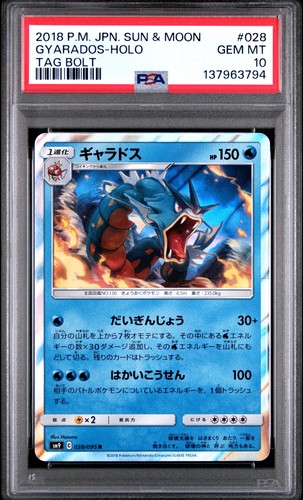Gyarados 028/095 Tag Bolt Holo Rare Japanese Pokemon Card