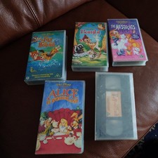 Various Walt Disney VHS Video Tape Bundle x5 Vintage Children Kid's Movies