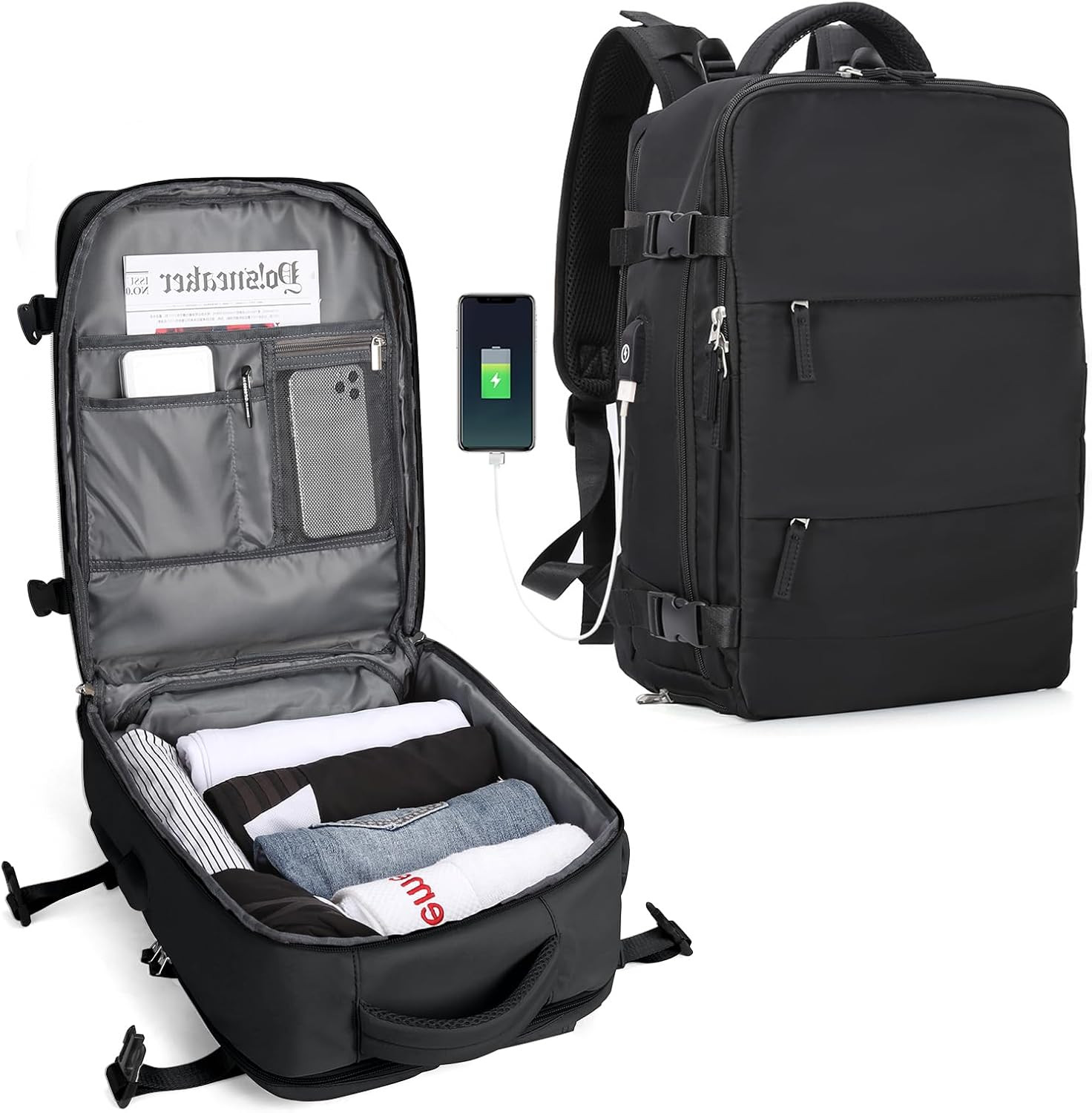 SZLX Mochila De Viaje Para Mujer, Mochila De Transporte, Mochila De Senderismo,