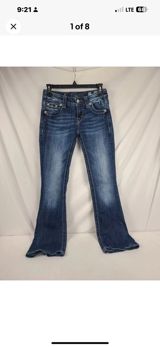 miss me フレア　ブーツカット　デニムパンツ サイズ26 Miss Me ミスミー フレアデニムパンツ ブーツカット ダメージ 27 楽天