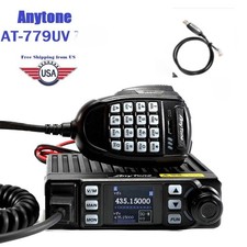 Anytone Mobile Radio AT-779UV 20W U/V Dual Band Radio Transceiver with USB Cable