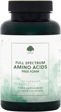 Full Spectrum Amino Acids Capsules - EAA, BCAA - Free Form Amino Acids - 120