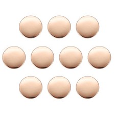 10pcs Metal Round Buttons 23mm Alloy Flat Sewing Buttons Gold
