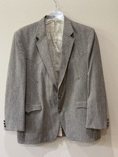 Circle S Ranch Western Wear Blazer Sport Coat Cowboy Rodeo Style Jacket Mens 46L
