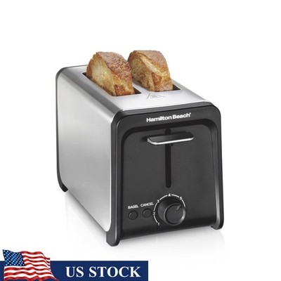 Contemporary 2 Slice Toaster Wide Slots Bagel Toast Boost Variable Heat Setting