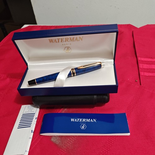Waterman Paris Ballpoint Pen Black w/ Gold Trim