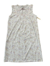 Vtg NOS 80s Belle Fleur Floral Sleeveless Nightgown NWT Cottagecore Sz M New