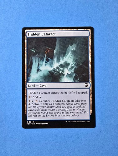 1x Hidden Cataract Commander Modern Horizons 3 2024 Mtg Magic Land Mana Card 348 - Picture 1 of 2