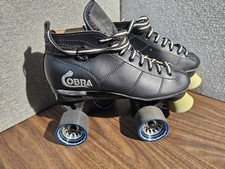 Cobra Roller Derby Speed Skates Boot Black Size US 7