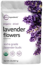 Organic Dried Lavender Flowers, 2lbs 32oz  Culinary Lavender from France f...
