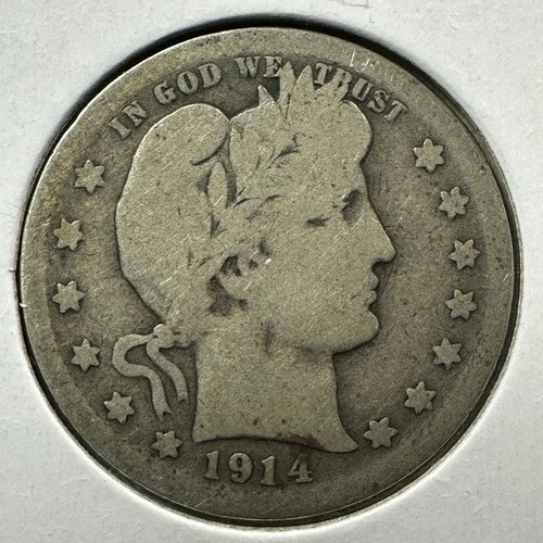 1914 25C Barber Quarter, Contains 0.1808oz of SILVER (88304)