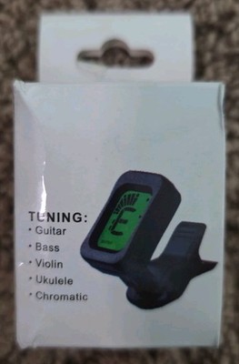 Guitar Clip-On Tuner Bass, Violin, Ukulele, Chromatic New In Box
