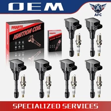 UF550 6X Ignition Coil & 6X Iridium Spark Plug for Nissan Murano Maxima V6 3.5L