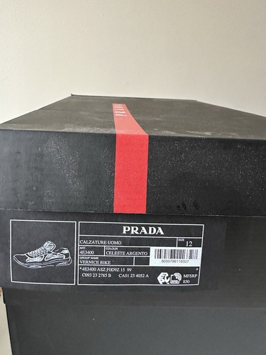 Men’s Patent leather Prada America's Cup sneakers Sz US 13. 100% Authentic - Picture 8 of 9