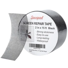 Screen Repair Tape 2"x15FT Strong Adhesive Fiberglass Mesh Patch for Windows
