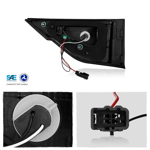 Luz trasera LED negra exterior interior izquierda+derecha para Chevy Traverse 2018-2021 4 piezas - Imagen 6 de 15
