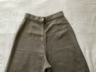 Oliver Strelli Wide Leg Pant 27" Waist Viscose Wool Belgium Gray Back Closure — photo 5