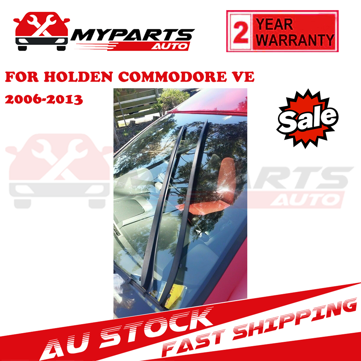 Ozeparts Pair Front Windscreen Mould/Seal Kit For Holden HSV VE 2006-2013 - Weatherstrip Replacement Set