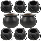8 Pcs Witch Jar Child Hanging Cauldron Set Small for Sweets Candy Halloween