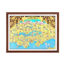 Old Map of Seattle, WA 1974 - Vintage Seattle Washington Art