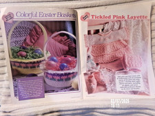 Crochet With Heart Magazine April 1997 , Pink Layette, easter baskets Pattern 