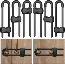 Cabinet Locks Baby Proofing,Child Proof Cabinet Locks,6 Pack Adjustable U Shaped