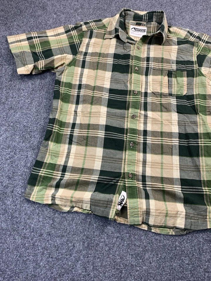 Mountain Khakis Shirt Mens Small Green Plaid Pocket Button Up Casual - Image 3 of 4