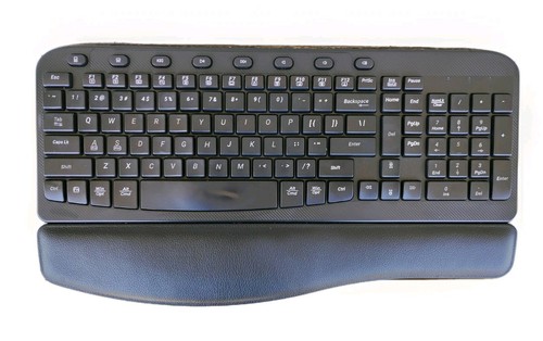 SABLUTE Wireless Keyboard, 2.4GHz USB Computer Key Board with Cushioned Black - Afbeelding 4 van 11