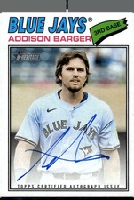 2026 Topps Heritage #ROA-AB Addison Barger Real One Autographs