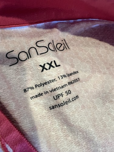 San Soleil 2X UV 50 + Cooling Sun Protection Long Sleeve Shirt 1/4 Zip - Picture 7 of 7
