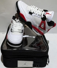 Air Jordan 4 Red Cement Bred Red Thunder Size 8.5 with Case