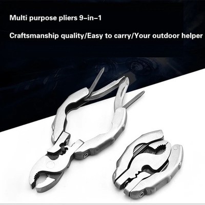 Multifunction Folding Pliers Mini Stainless Steel Camping Tool Screwdriver