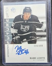 2019-20 UD SP Authentic Future Watch Blake Lizotte /999 Los Angeles Kings 